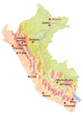 Ubicaci�n de la Area de conservaci�n Maijuna