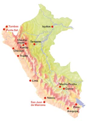 Ubicaci�n Tumbes y Marcona